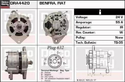 Remy DRA4420 - Alternator www.molydon.hr