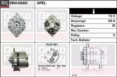 Remy DRA4662 - Alternator www.molydon.hr