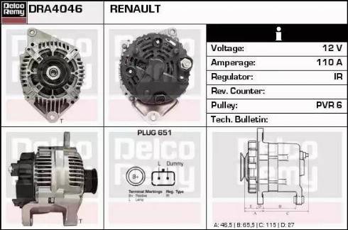 Remy DRA4046 - Alternator www.molydon.hr