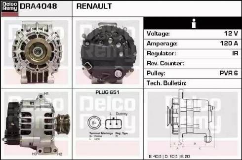 Remy DRA4048 - Alternator www.molydon.hr