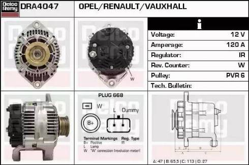 Remy DRA4047 - Alternator www.molydon.hr