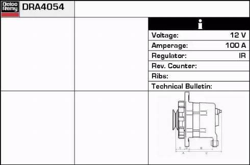 Remy DRA4054 - Alternator www.molydon.hr