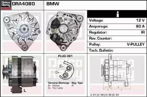 Remy DRA4080 - Alternator www.molydon.hr