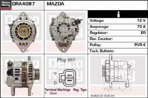 Remy DRA4087 - Alternator www.molydon.hr