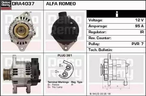 Remy DRA4037 - Alternator www.molydon.hr