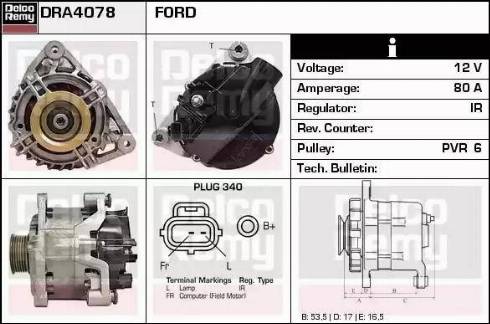 Remy DRA4078 - Alternator www.molydon.hr