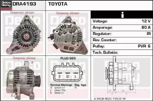 Remy DRA4193 - Alternator www.molydon.hr