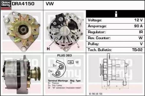 Remy DRA4150 - Alternator www.molydon.hr