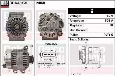 Remy DRA4169 - Alternator www.molydon.hr