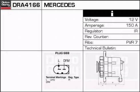 Remy DRA4166 - Alternator www.molydon.hr