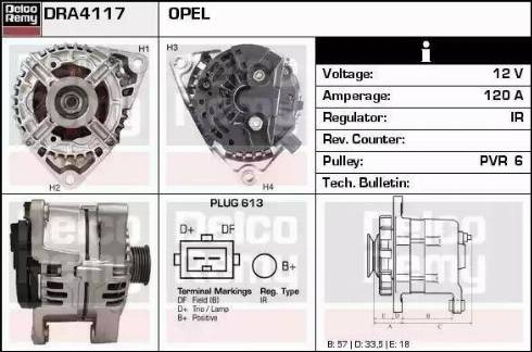 Remy DRA4117 - Alternator www.molydon.hr