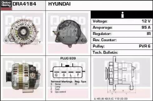 Remy DRA4184 - Alternator www.molydon.hr