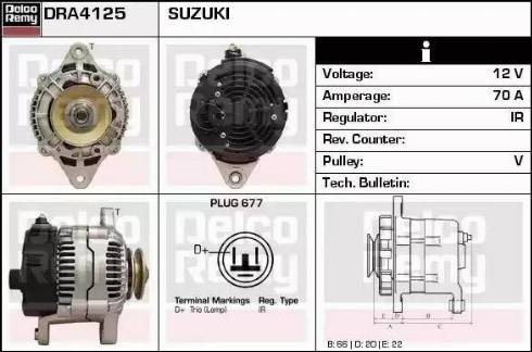 Remy DRA4125 - Alternator www.molydon.hr