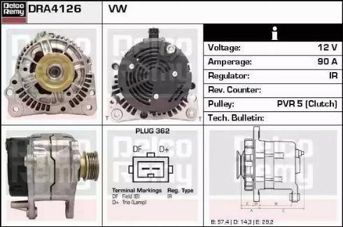 Remy DRA4126 - Alternator www.molydon.hr