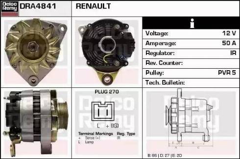 Remy DRA4841 - Alternator www.molydon.hr