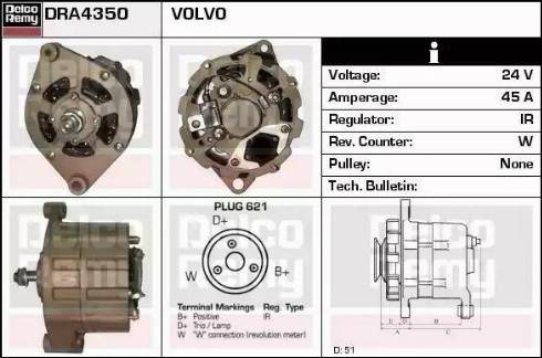 Remy DRA4350 - Alternator www.molydon.hr