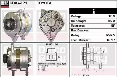 Remy DRA4321 - Alternator www.molydon.hr