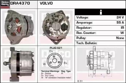 Remy DRA4370 - Alternator www.molydon.hr