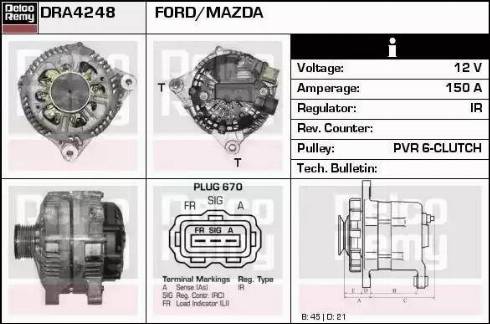 Remy DRA4248 - Alternator www.molydon.hr