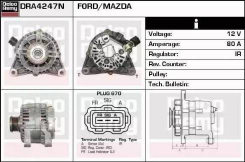 Remy DRA4247N - Alternator www.molydon.hr