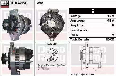 Remy DRA4250 - Alternator www.molydon.hr