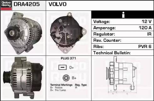 Remy DRA4205 - Alternator www.molydon.hr