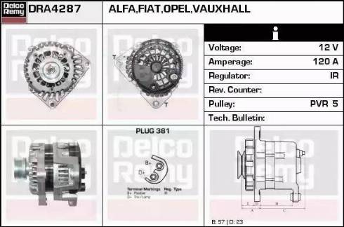 Remy DRA4287 - Alternator www.molydon.hr