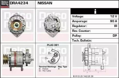 Remy DRA4234 - Alternator www.molydon.hr