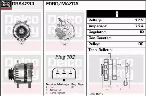 Remy DRA4233 - Alternator www.molydon.hr