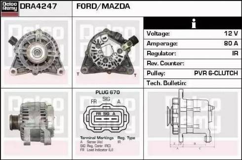 Remy DRA4247 - Alternator www.molydon.hr