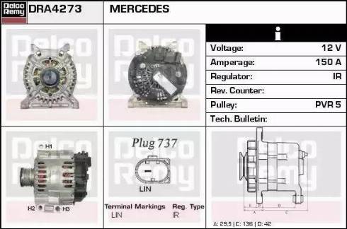 Remy DRA4273 - Alternator www.molydon.hr