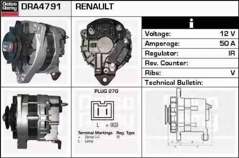 Remy DRA4791 - Alternator www.molydon.hr