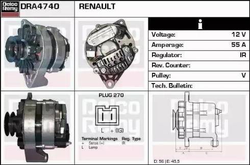 Remy DRA4740 - Alternator www.molydon.hr