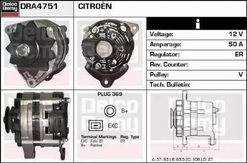 Remy DRA4751 - Alternator www.molydon.hr