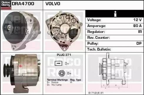 Remy DRA4700 - Alternator www.molydon.hr