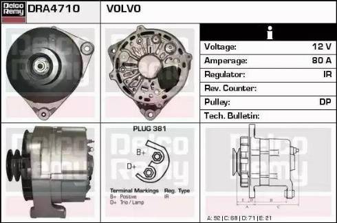 Remy DRA4710 - Alternator www.molydon.hr