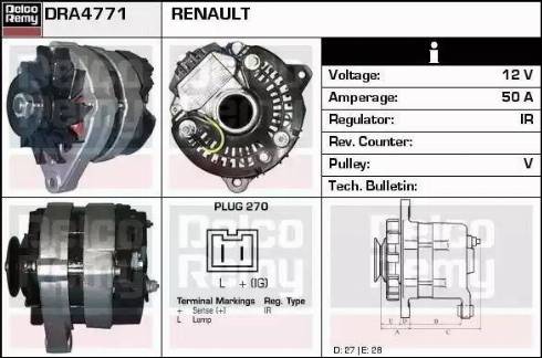 Remy DRA4771 - Alternator www.molydon.hr