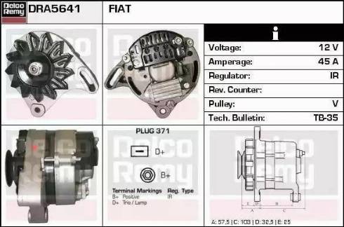 Remy DRA5641 - Alternator www.molydon.hr