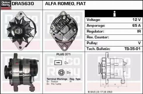 Remy DRA5630 - Alternator www.molydon.hr