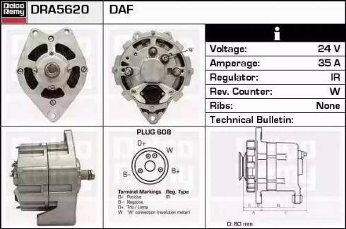 Remy DRA5620 - Alternator www.molydon.hr