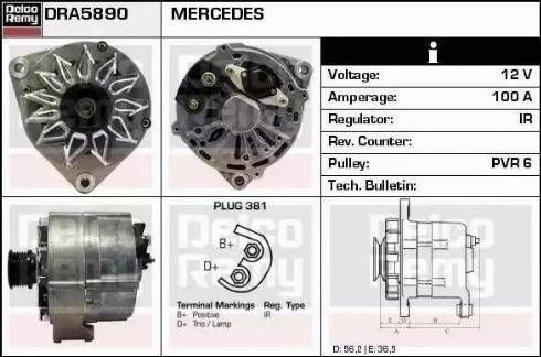 Remy DRA5890 - Alternator www.molydon.hr