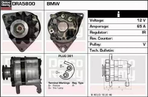 Remy DRA5800 - Alternator www.molydon.hr