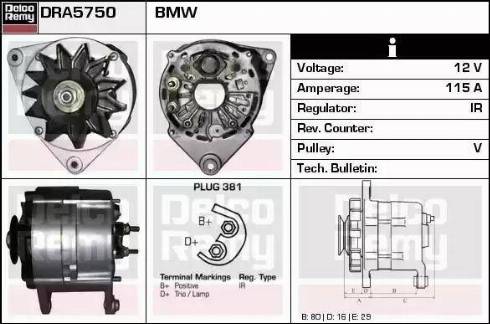 Remy DRA5750 - Alternator www.molydon.hr