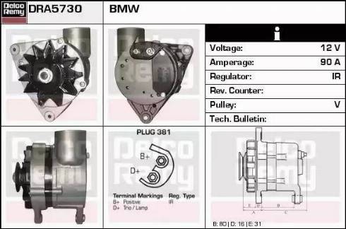 Remy DRA5730 - Alternator www.molydon.hr