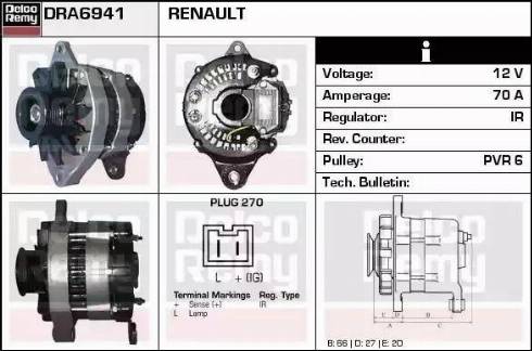 Remy DRA6941 - Alternator www.molydon.hr