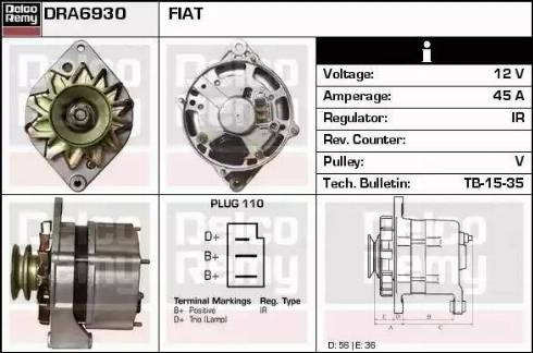 Remy DRA6930 - Alternator www.molydon.hr