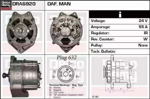 Remy DRA6920 - Alternator www.molydon.hr