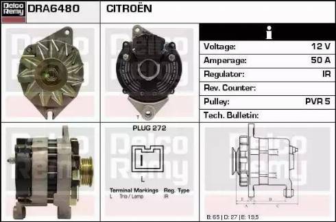 Remy DRA6480 - Alternator www.molydon.hr