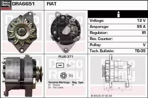 Remy DRA6651 - Alternator www.molydon.hr