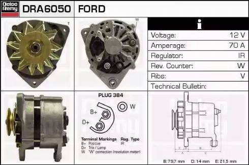 Remy DRA6050 - Alternator www.molydon.hr